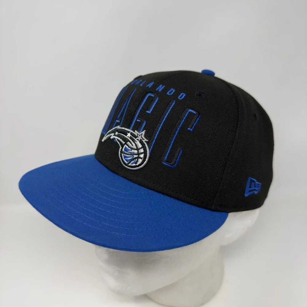 New Era 9FIFTY Orlando Magic Snapback Hat Mens Black Blue NBA Basketball Cap‎